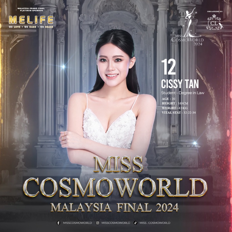 Miss CosmoWorld Malaysia Beauty Pageant Contest 2024