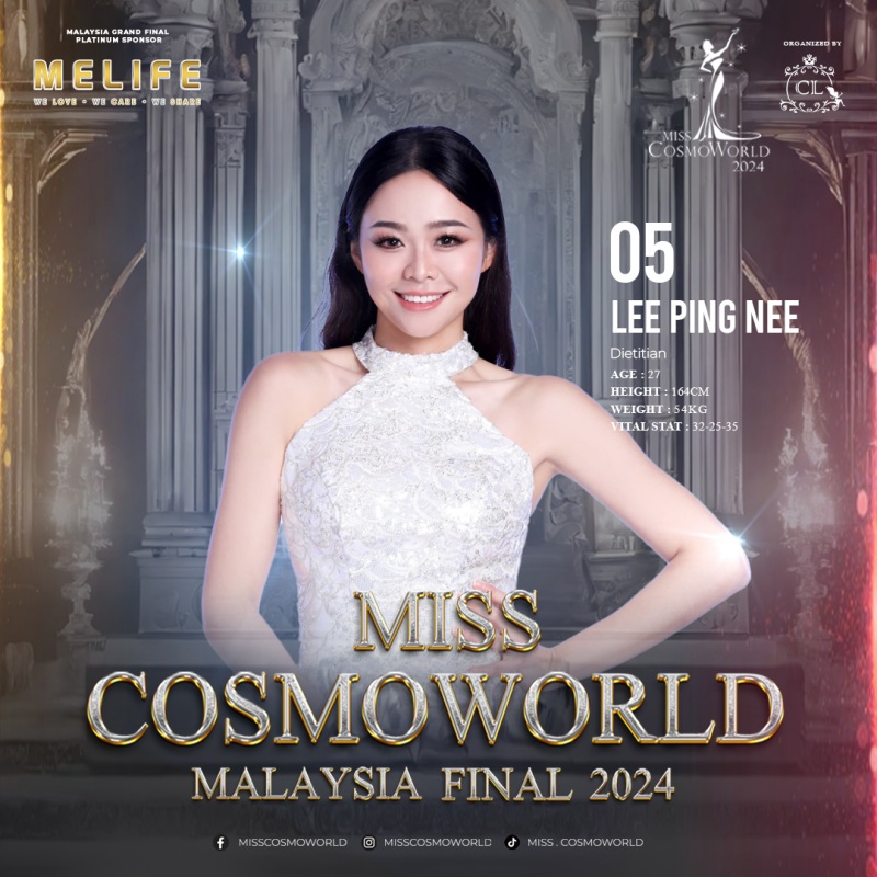 Miss CosmoWorld Malaysia Beauty Pageant Contest 2024