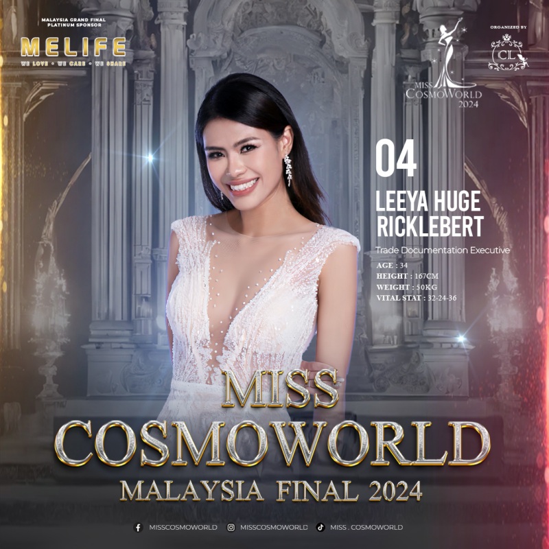 Miss CosmoWorld Malaysia Beauty Pageant Contest 2024