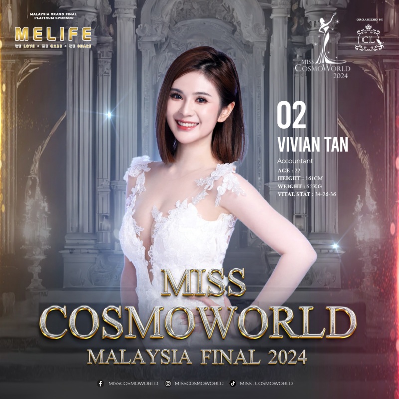 Miss CosmoWorld Malaysia Beauty Pageant Contest 2024